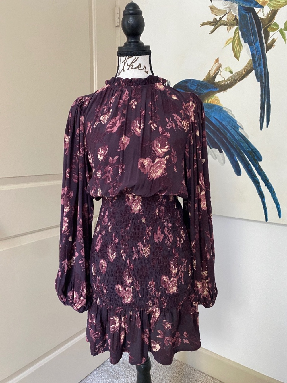 Olivaceous Fall Floral Dress